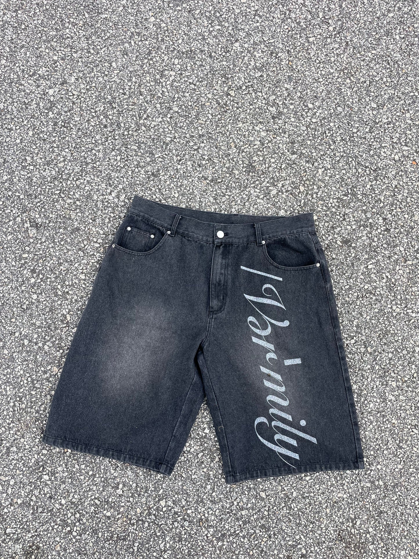 Speeder Jorts (Black Vintage Wash)